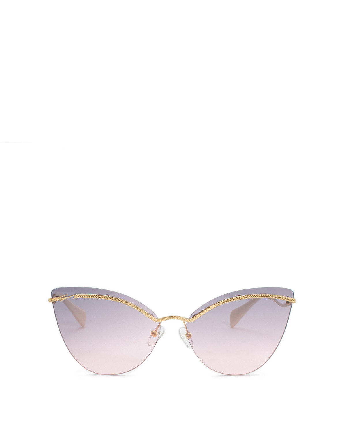 Gold cat-eye sunglasses