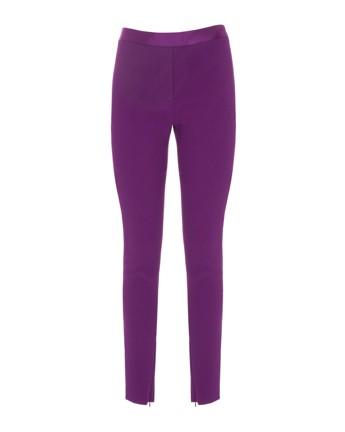 HIgh-waisted stretch pants in fuschia
