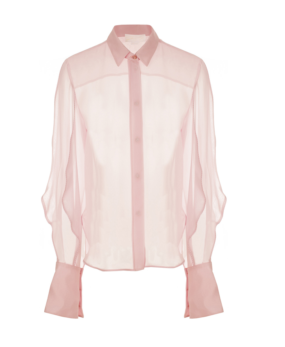 Pink Silk georgette shirt